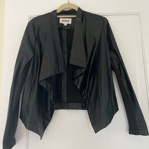 BB Dakota black drape front jacket